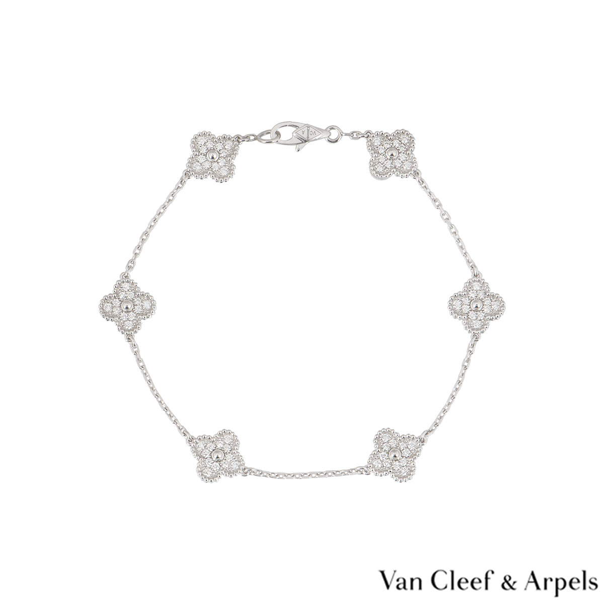 Van Cleef & Arpels Sweet Alhambra Bracelet - 18K Yellow Gold Charm,  Bracelets - VAC20790